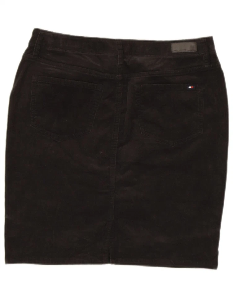 TOMMY HILFIGER Mujer Falda Pana EE. UU. 4 Pequeña W28 Gris Algodón CP06 Foto 2 de 3