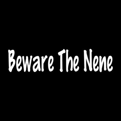 Beware The Nene Hawaii Bird Drive Carefully Protect Decal Sticker White Vinyl