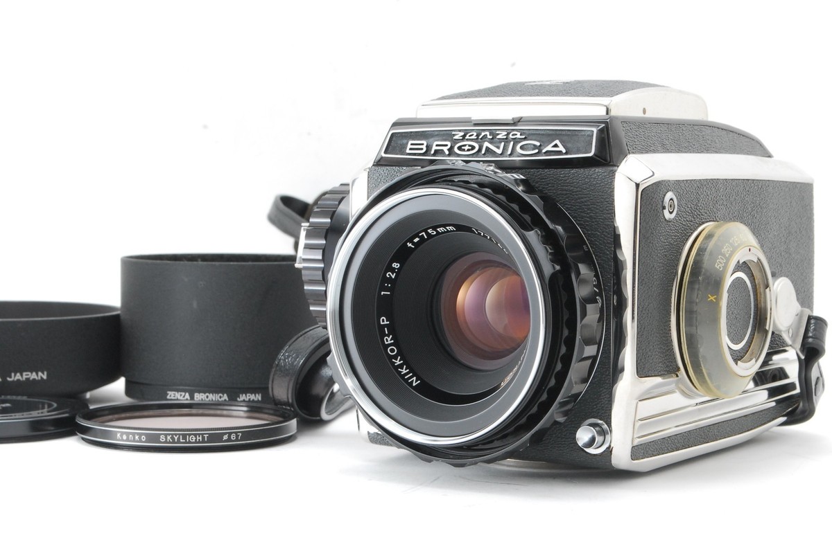 Vintage Top MINT] ZENZA BRONICA S2 Film Camera Nikkor-P 75mm