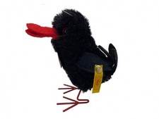Steiff Animal Soft Toy 033124 Raven Hucky 12cm. Excellent Condition