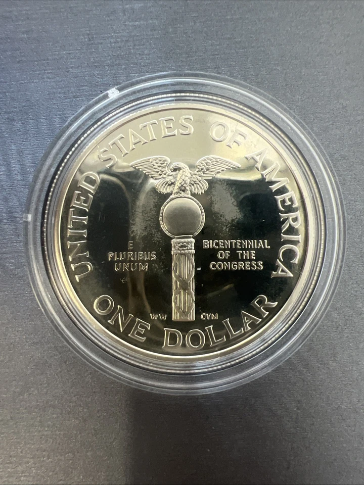 1989-S Proof Congressional Commemorative Silver Dollar $1 #1689 - Image 3 of 4