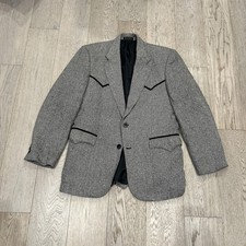 Circle S Mens Size 38r Western Blazer Gray