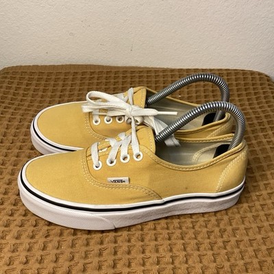 VANS Authentic Ochre Yellow Women s Sz 6.5 Canvas Sneakers Skate Shoes
