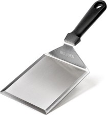 Image of Stainless Steel Burger Spatula 5" Wide Heavy Duty BBQ Griddle Turner 12"