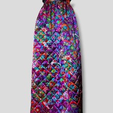 Vintage 60's-70's handmade psychedelic quilted skirt 