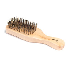 Reinforced Boar Bristle Club Brush for Men and Barbers   Hard Bristles for Thick