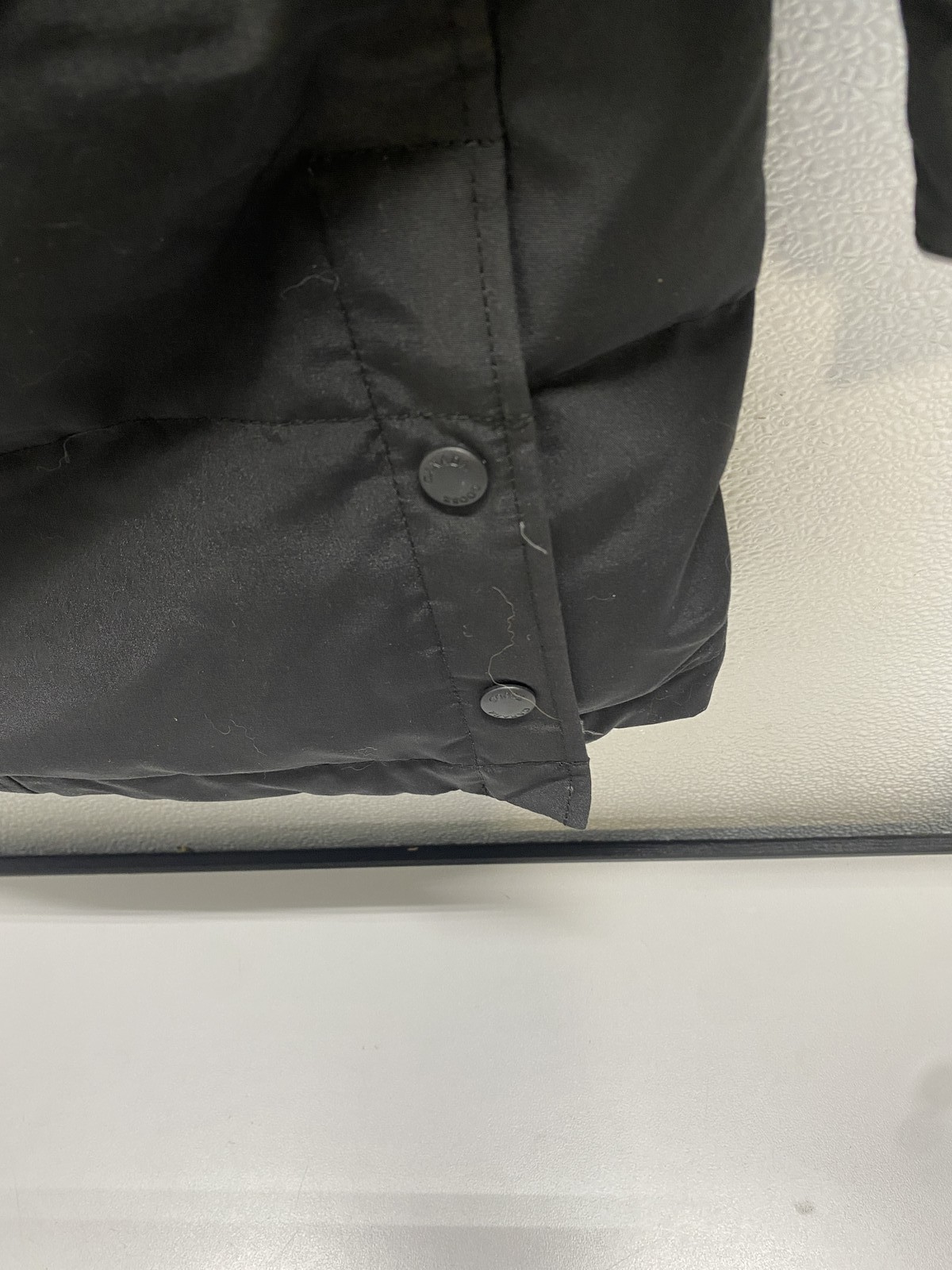 Canada Goose Girls Youth Juniper Real Fur Trim Winter Coat Size M(10-12) Black thumbnail 11