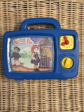 RARE Tots TV Wind Up Musical Television Preschool Toy WORKING Vintage PlaysTheme
