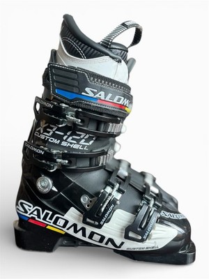 Barely Used! Salomon X3-120 CS(Custom Shell) Energizer  Size 24.5 Ski Race Boots