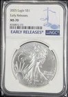 2025 American Silver Eagle NGC MS70 ASE Early Releases