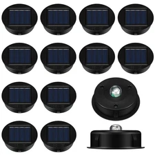 Jeyiour 12 Pack Solar Light Replacement Tops Parts Waterproof LED Panel Lantern
