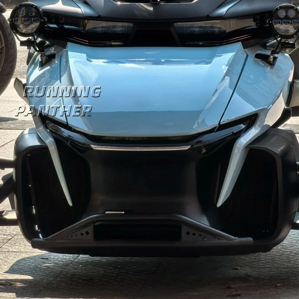 For Can-Am Spyder RT RT-L 2020-2025 Tubular Front Bumper w/Skid Plate Protection - Image 4 of 4