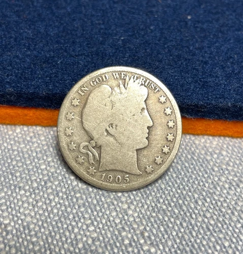 (#102170)  Barber Half Dollar:  1905 S   Good