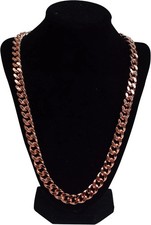 1 Pure Copper Cuban Link Necklace Heavy Solid Statement Jewelry Chain 24
