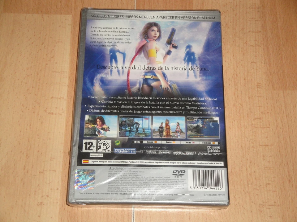 FINAL FANTASY X-2 DE SQUARE ENIX PARA SONY PLAY STATION 2 PS2 NUEVO PRECINTADO - Imagen 2 de 2