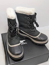 NIB Sorel Caribou NL 1005-011 Winter Waterproof Snow Boots New with Box!