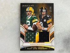 Aaron Rodgers 2025 Immaculate Jersey Patch Green Bay Packers Steelers 27/99 E57