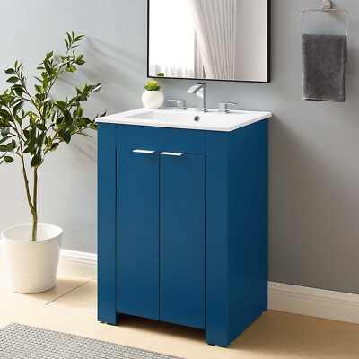 Modway Maybelle 24'' Bathroom Vanity In Navy White