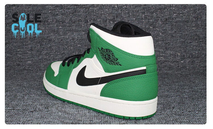 Nike Air Jordan 1 AJ1 Mid Men's Green Athletic Shoes 852542