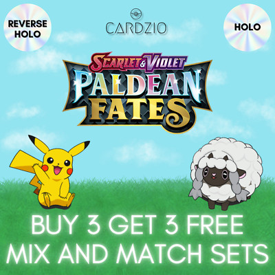 Pokemon - Paldean Fates Reverse & Regular Holo Einzeln - Karte aussuchen