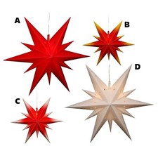 ADVENTSSTERN 60x19x60 cm Stern 11 Spitzen Kunststoff wetterfest außen Outdoor