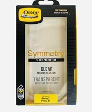 Funda Serie OtterBox Symmetry para iPhone X y Xs Transparente Nueva Original J2)