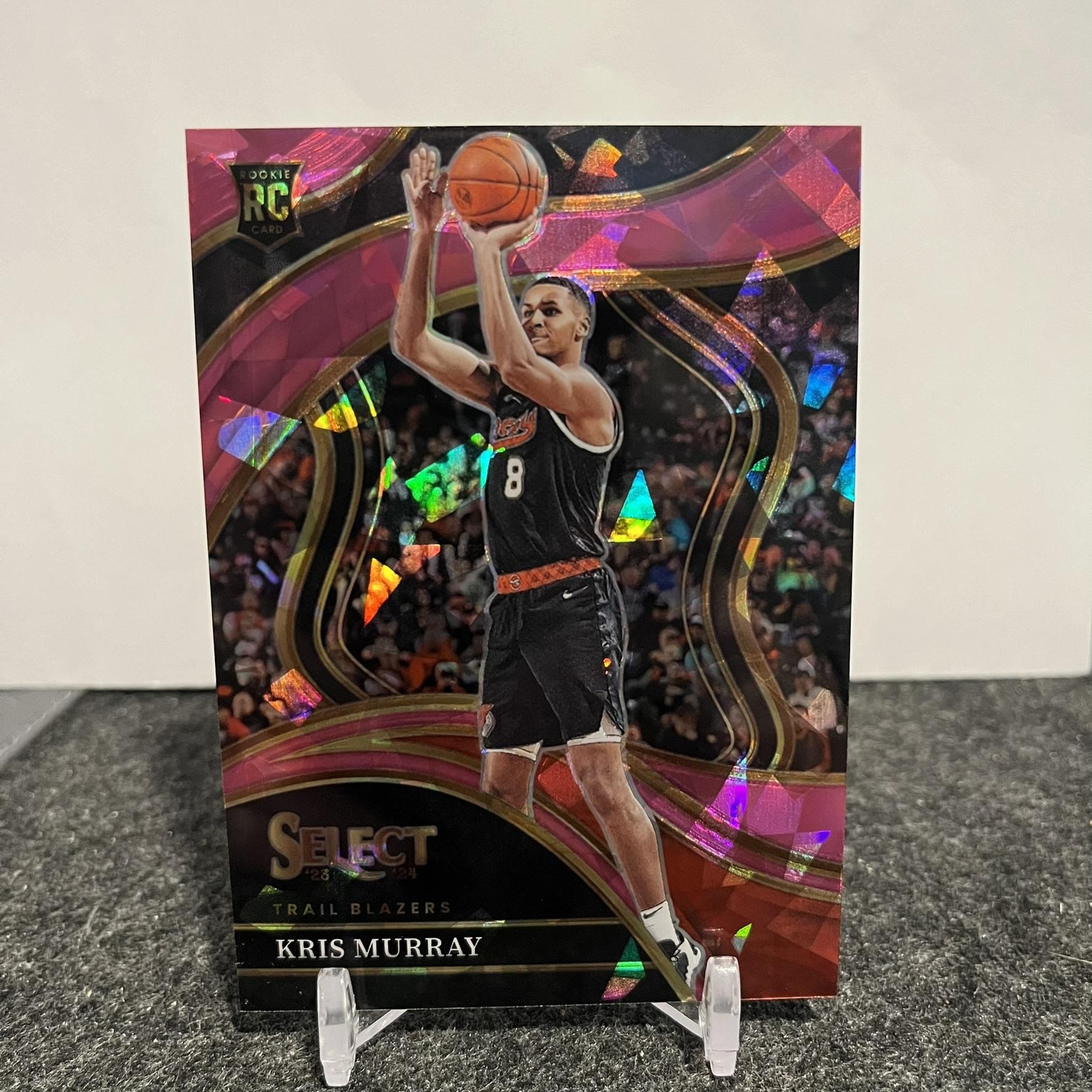 2023-24 Panini Select Kris Murray 277 Pink Cracked Ice Prizms #/99