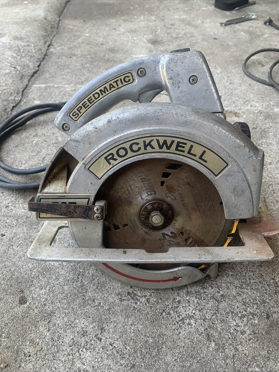 Vintage Rockwell speedMatic 1/4 Circular Saw Model 597 Used