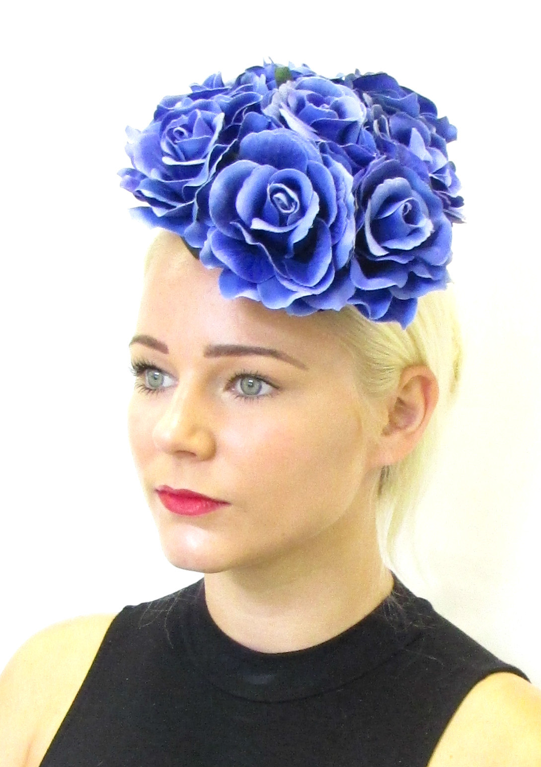 large flower headpiece