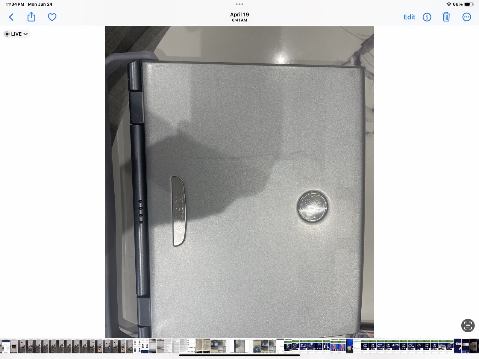 Ge Logic E portable Ultrasound machine with Convex Probe