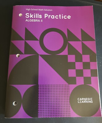 Textbook Math Solution MATHbook Algebra II 2 Student Skills Practice WorkBook