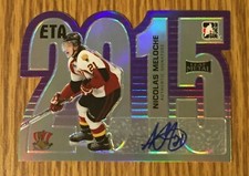 Nicolas Meloche 2014-15 ITG Leaf Metal Auto Die Cut #1/5 - Calgary Flames