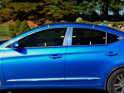 Window Package Trim Stainless Chrome 22PCS for Hyundai Elantra 2017-2020