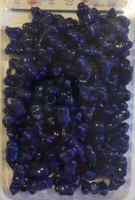 Navy Blue Bow Shaped Hair Beads Acrylic great for crafts too