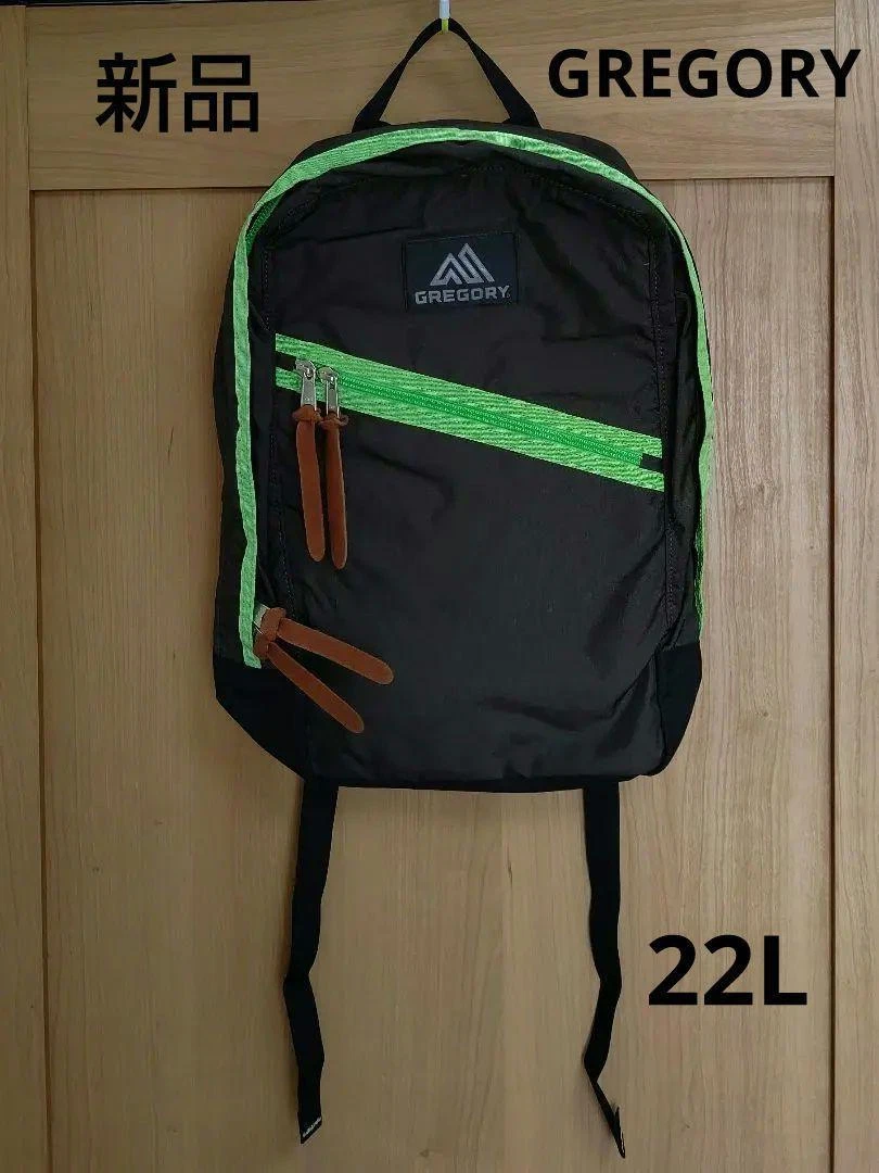 Gregory Backpack Overhead Day 22L Black Brown Lime | eBay