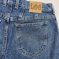 Lee Vintage Mom Jeans Tapered Leg Denim Blue Size 14 Med 30x31 Made In USA 80s