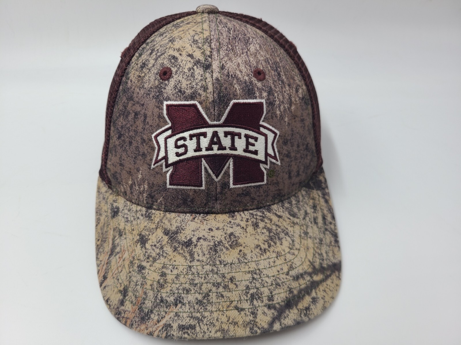 Mississippi State University Bulldogs Camo Mesh Trucker Snapback Hat Cap NCAA