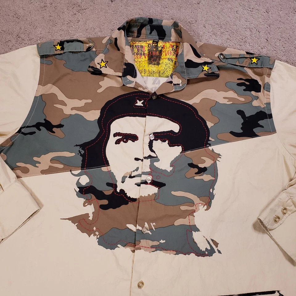 Camisa De Colección Y2K Streetwear Che Guevara Hombres 2XL Guerrilla Revolucionaria Cubana Foto 4 de 4