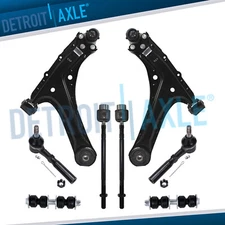 8pc Front Lower Control Arm Ball Joint Tie Rod Kit for 1995-05 Cavalier Sunfire