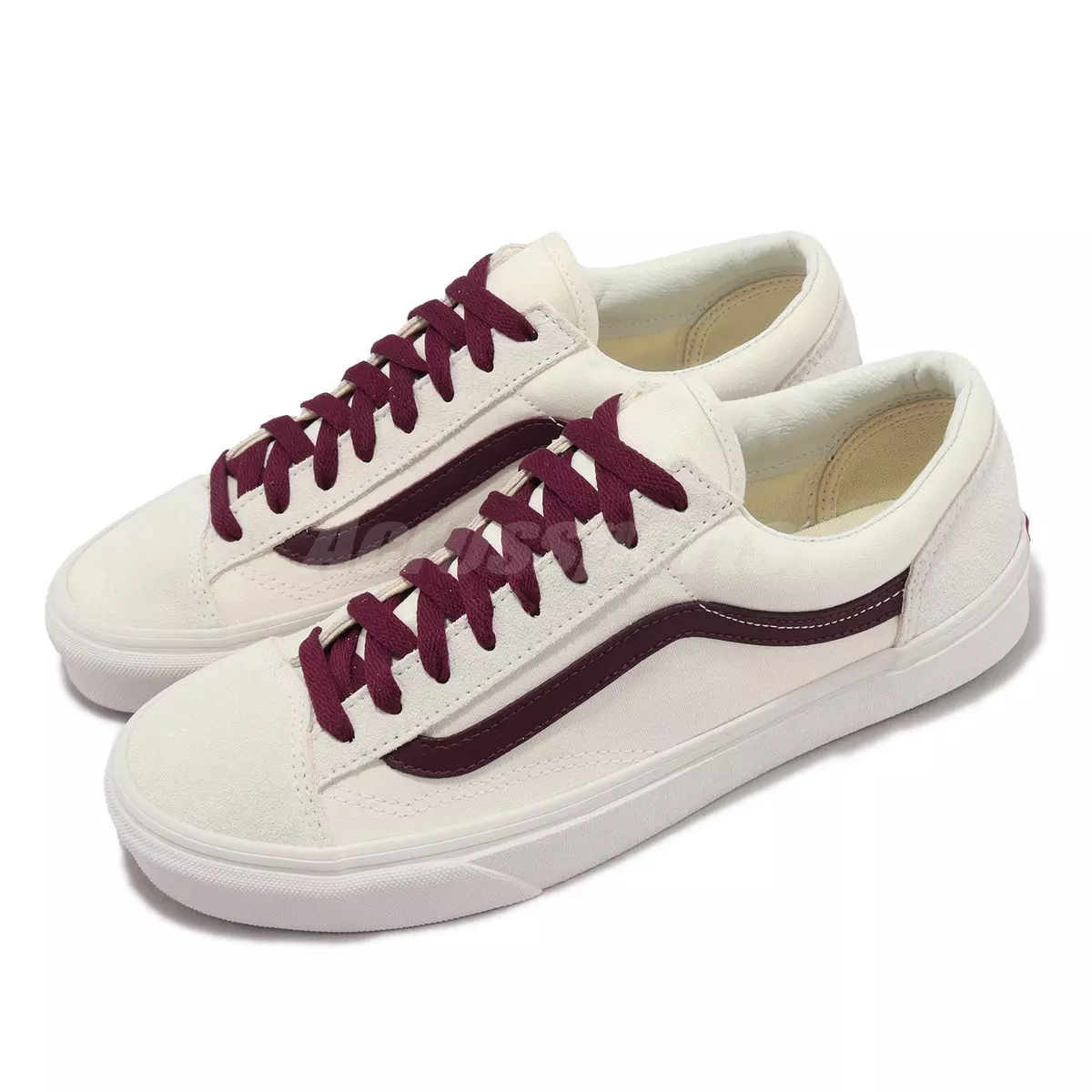 Vans Style 36 White Red Vintage Pop Port Men Unisex Casual Shoes