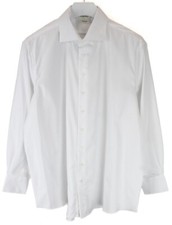 SUITSUPPLY Traveller Slim Fit Formal Shirt Men's UK 47 Button Up White