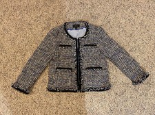 J. Crew Lady Tweed Jacket Blazer Hook Close Size: 4P