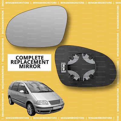Clear LED Wing Door Mirror Indicator Light For VW Sharan 2004-2010 - Drivers Side Right, Replacement Lamp, Bulb & Wiring Included