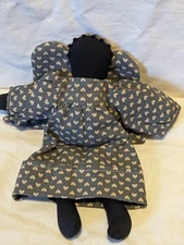 Cloth  Angel Rag Doll Handmade Folk Art Black African American 10"  