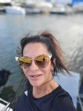 AUTHENTIC FENDI sunglasses for women in brown mirror embellished 