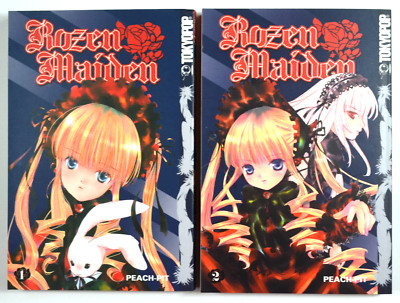 2 Bände Manga Comic:  Rozen Maiden,  Peach-Pit Bände 1+2, Tokyopop