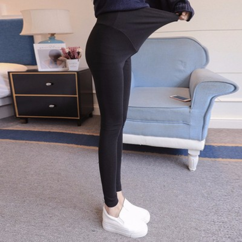 Maternity Leggings Adjustable Waist Pregnancy Clothes Pants - Picture 3 of 17