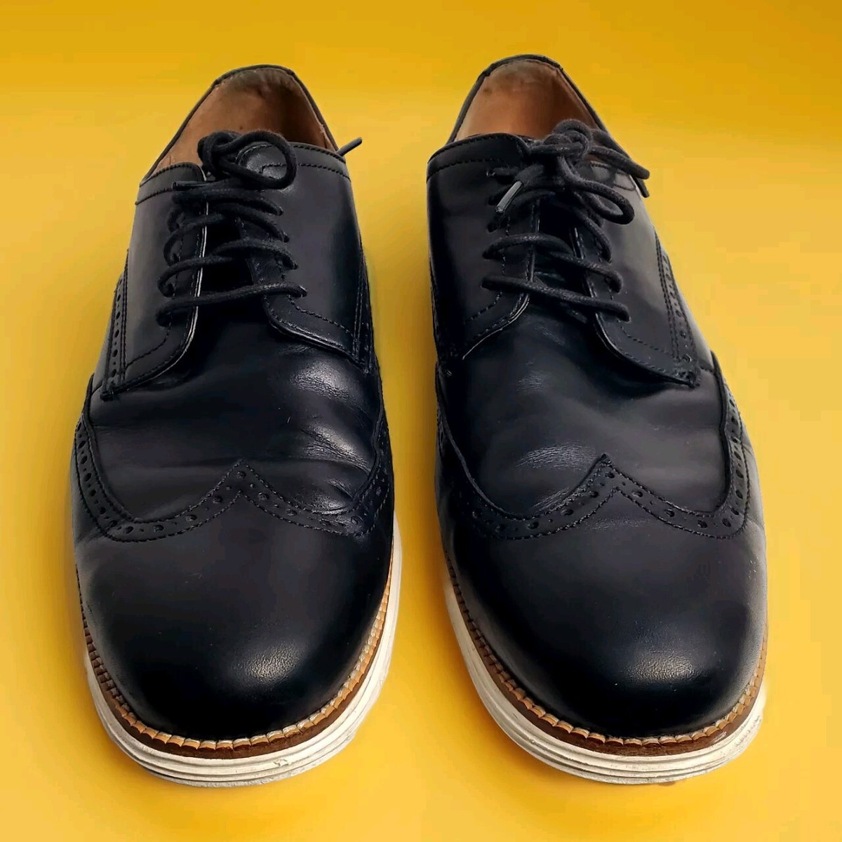 Cole Haan Original Grand Shortwing Men's Black/White Oxford Shoes