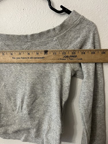 Abercrombie kids girls sweater Size Small Gray Cross Back - Picture 4 of 5