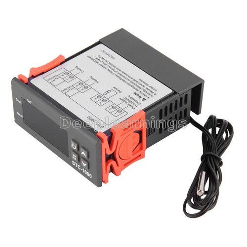 Allzweck STC-1000 Digitaler Temperaturregler/Regler Sensor 12 V AC - Bild 2 von 4